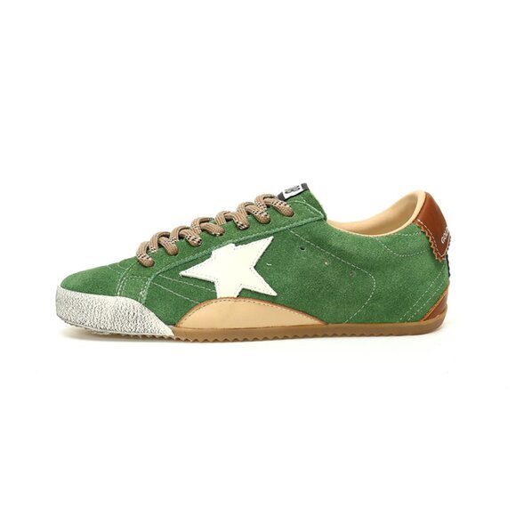 Green & Brown & White Mens Sneaker By Golden Goose - Picture 1 of 8